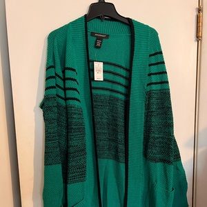Ashley Stewart Duster Cardigan 18/20 2x NWT